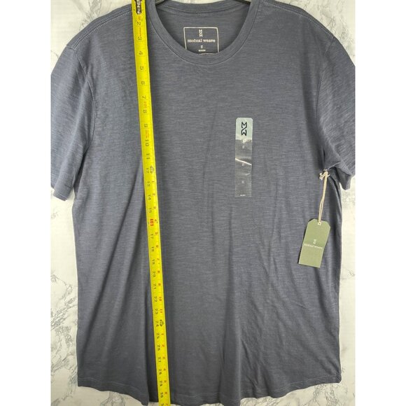 Mutual Weave Mens Ombre Blue T-Shirt LT 100% Cotton - Picture 3 of 9